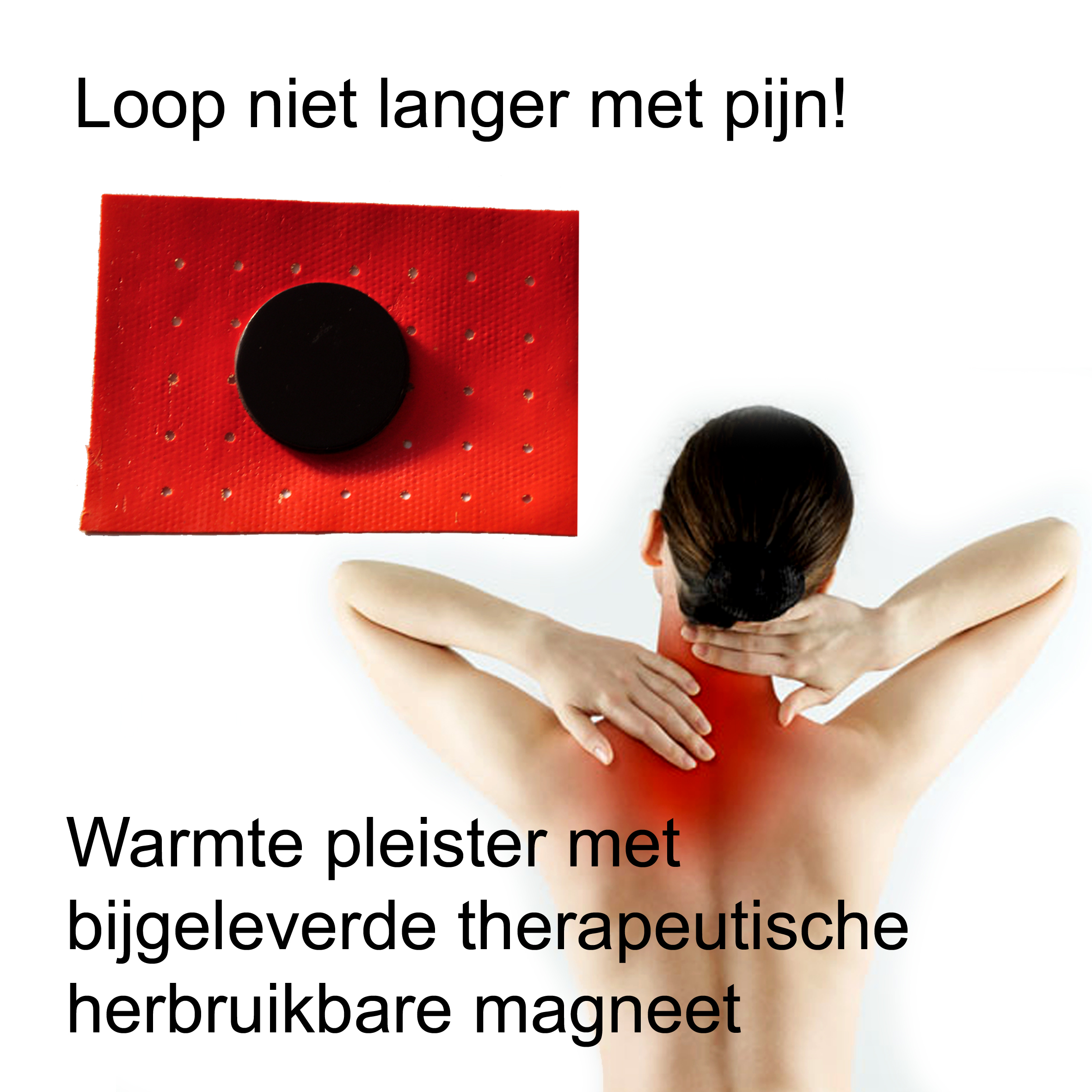 Magneeet therapie met warmte pleister - bij spierpijn www.shungite-nederland.nl