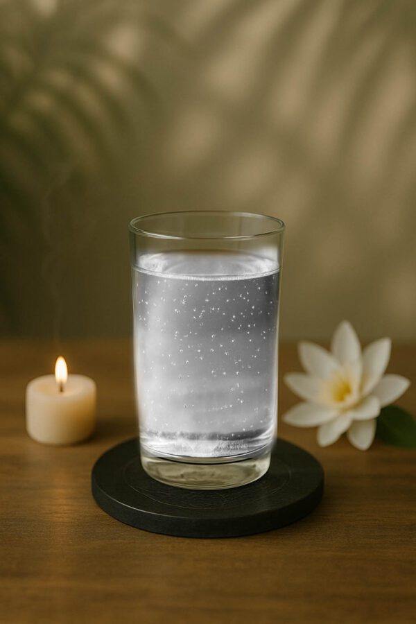 Shungite onderzetter - water energetiseren